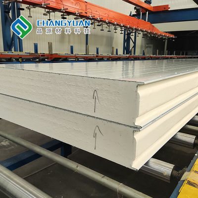 Changyuan Soğuk Hava Deposu PU Panel Yangına Dayanıklı Sandviç Panel 150/200 / 250mm