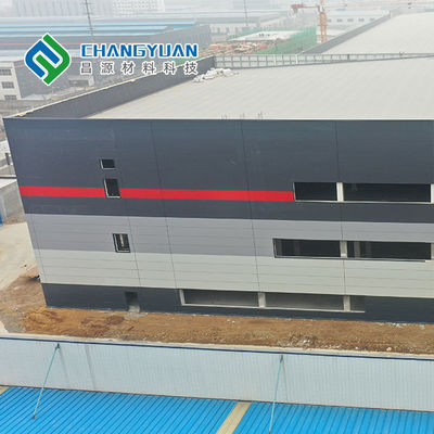 Dört Oluklu Perde Duvar Metal Panel 50/75 / 100mm Pu Duvar Paneli