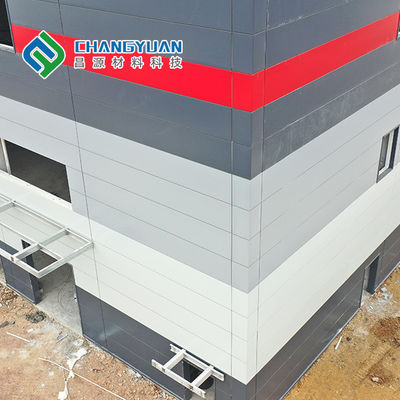 Dört Oluklu Perde Duvar Metal Panel 50/75 / 100mm Pu Duvar Paneli