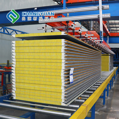 Su geçirmez PU Sandviç Duvar Paneli 200mm Dekoratif Pu Sandviç Panel