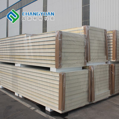 Duvarlar ve Zeminler İçin Suya Dayanıklı Soğuk Oda PU Panel Yangına Dayanıklı Sandviç Panel