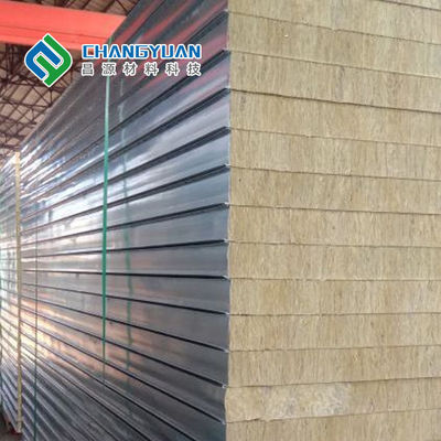 1000mm-1500mm Genişlik Yalıtımlı Sandviç Paneller Yangına Dayanıklı Sandviç Panel