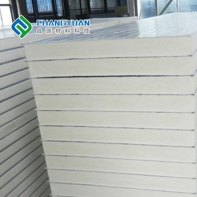 1000mm-1500mm Genişlik Yalıtımlı Sandviç Paneller Yangına Dayanıklı Sandviç Panel