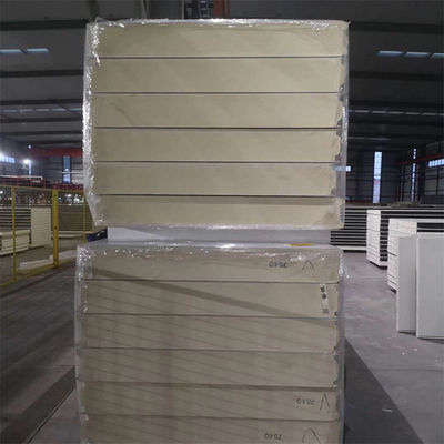 Özelleştirilebilir Suya dayanıklı yalıtılmış soğuk depolama PU panel uzunluğu Yangın derecesi B1/B2 ile