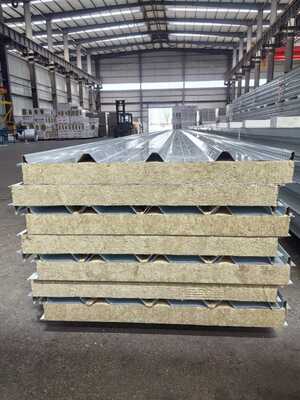 Rockwool Roof Sandwich Panel with SDP Coating, 12 Meters Length, and Solar Compatibility for Superior Performance
